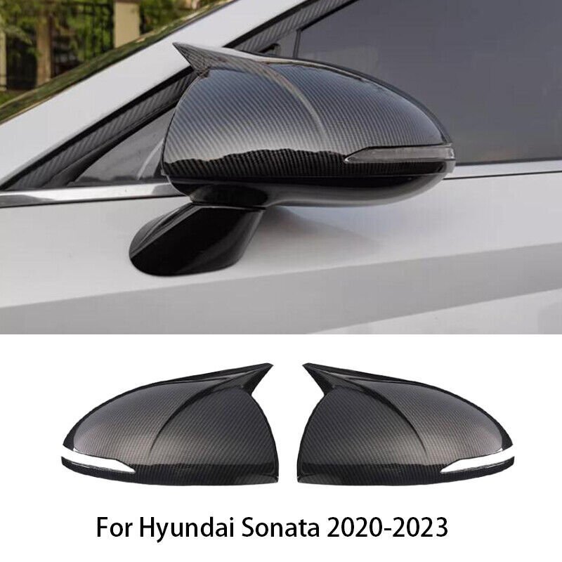 Hyundai Sonata Side Mirror Carbon Fiber Covers 2021-2023